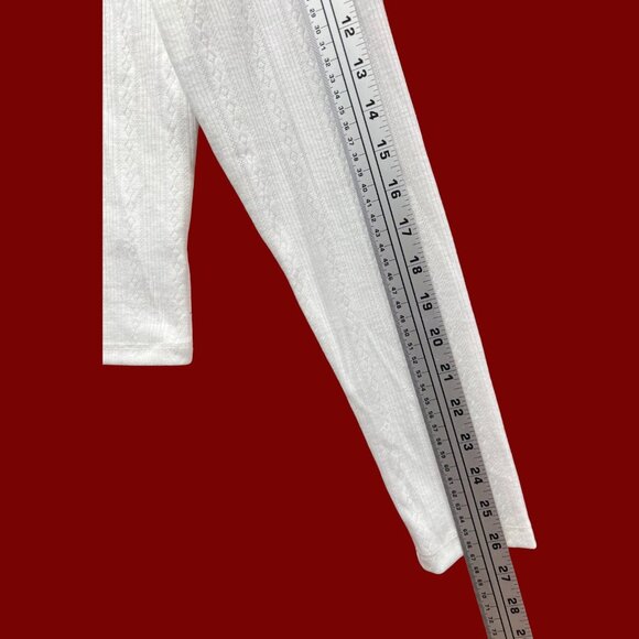 Wild Fable - Women's Long Sleeve Pointelle T-Shirt - White - Extra Large - Picture 7 of 13